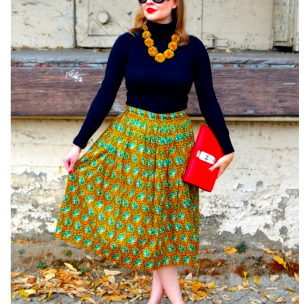J crew elephant ratti skirt. Size 8